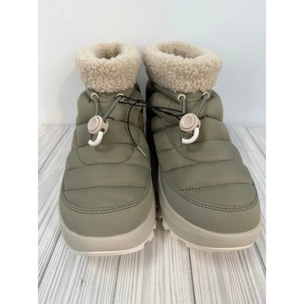 Columbia Snowtrot Shorty Sage Green Quilted‎ Puffer Snow Boots Women's 10
